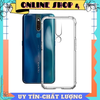 Ốp chống sốc Oppo F3/ F7/ F9/ F15/ F11/ F11 PRO/ F1S trong suốt dày dặn, cao cấp, bo 4 góc