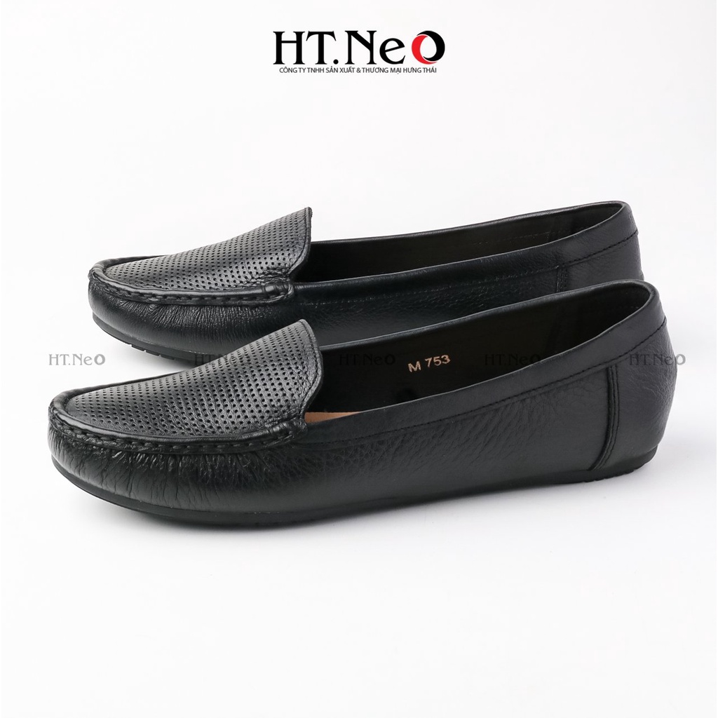 Giày lười nữ -  giày da nữ HT.NEO da bò thật 100%, thiết kế đơn giản và nhẹ nhàng nhưng vẫn trang nhã  NU96