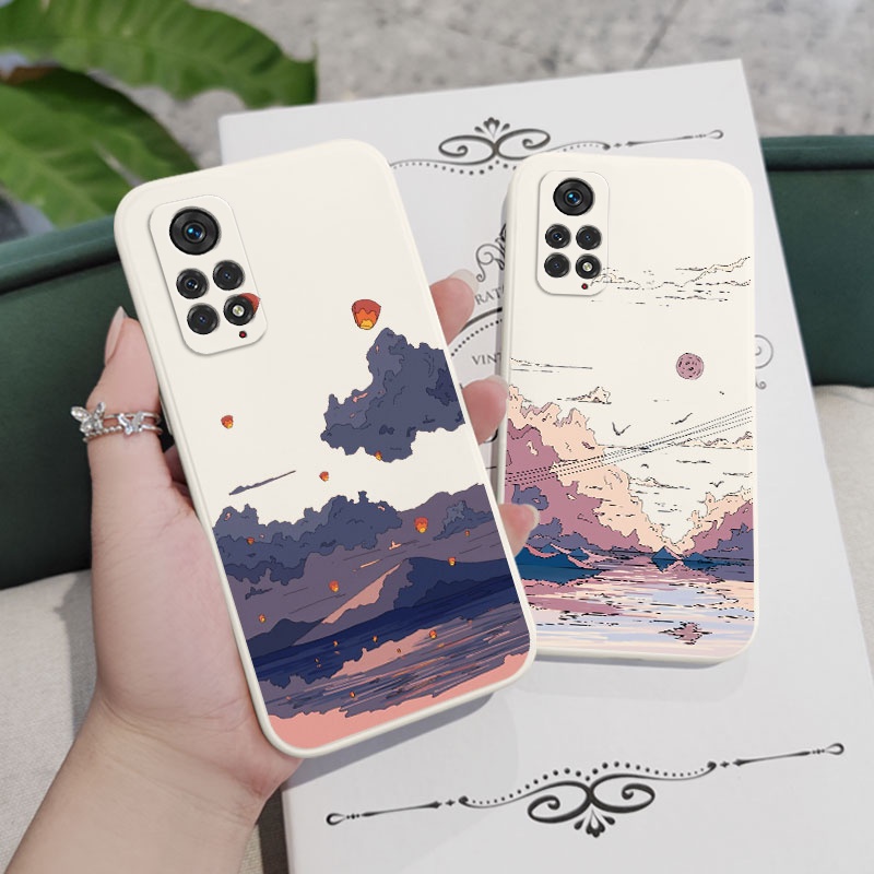 Ốp Điện Thoại In Hình Phong Cảnh Anime Cho Xiaomi Redmi Note 11 11S 11T Pro Plus + 4G 5G