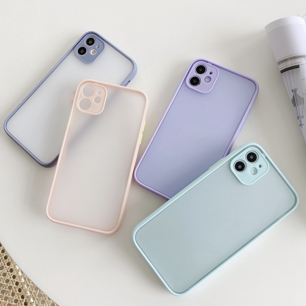 Ốp lưng iphone Viền nhựa dẻo mặt nhám 6s/6plus/6splus/7plus/8plus/x/xs/xs max/11/11promax/12pro/12promax