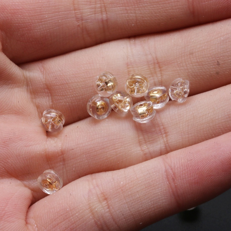 Bông Tai Mạ Vàng Trắng 18K Thay Thế Không Gây Dị Ứng Chất Lượng Cao KING Real 925