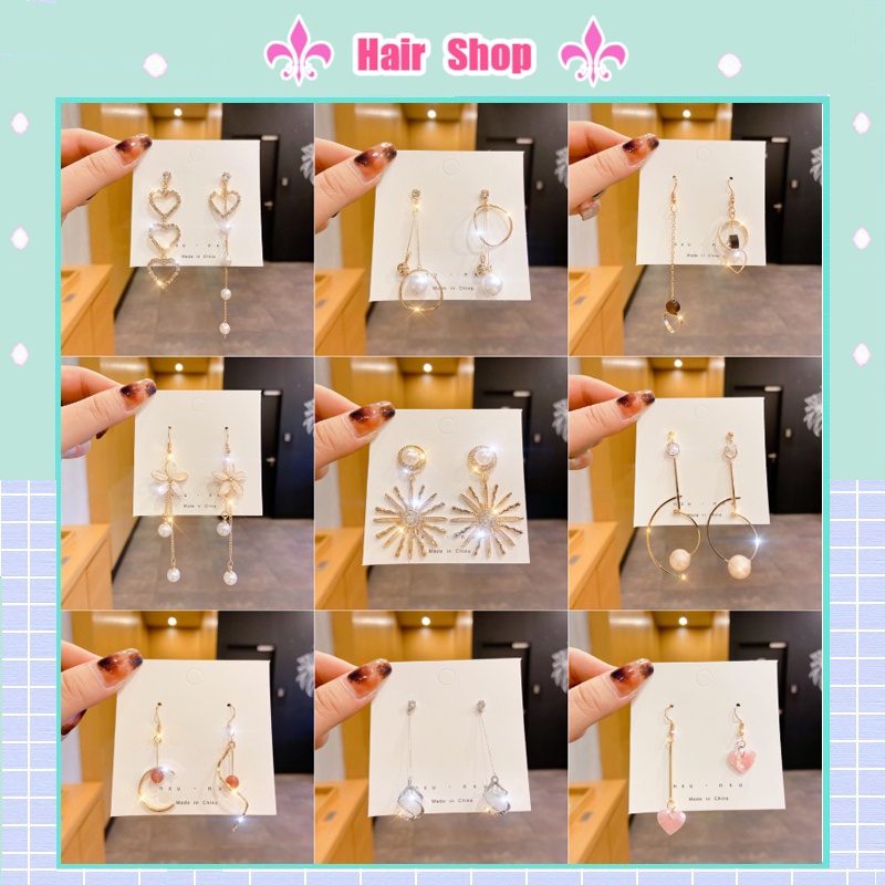 Hoa Tai Dáng Dài Phong Cách Hàn Quốc Cho Nữ