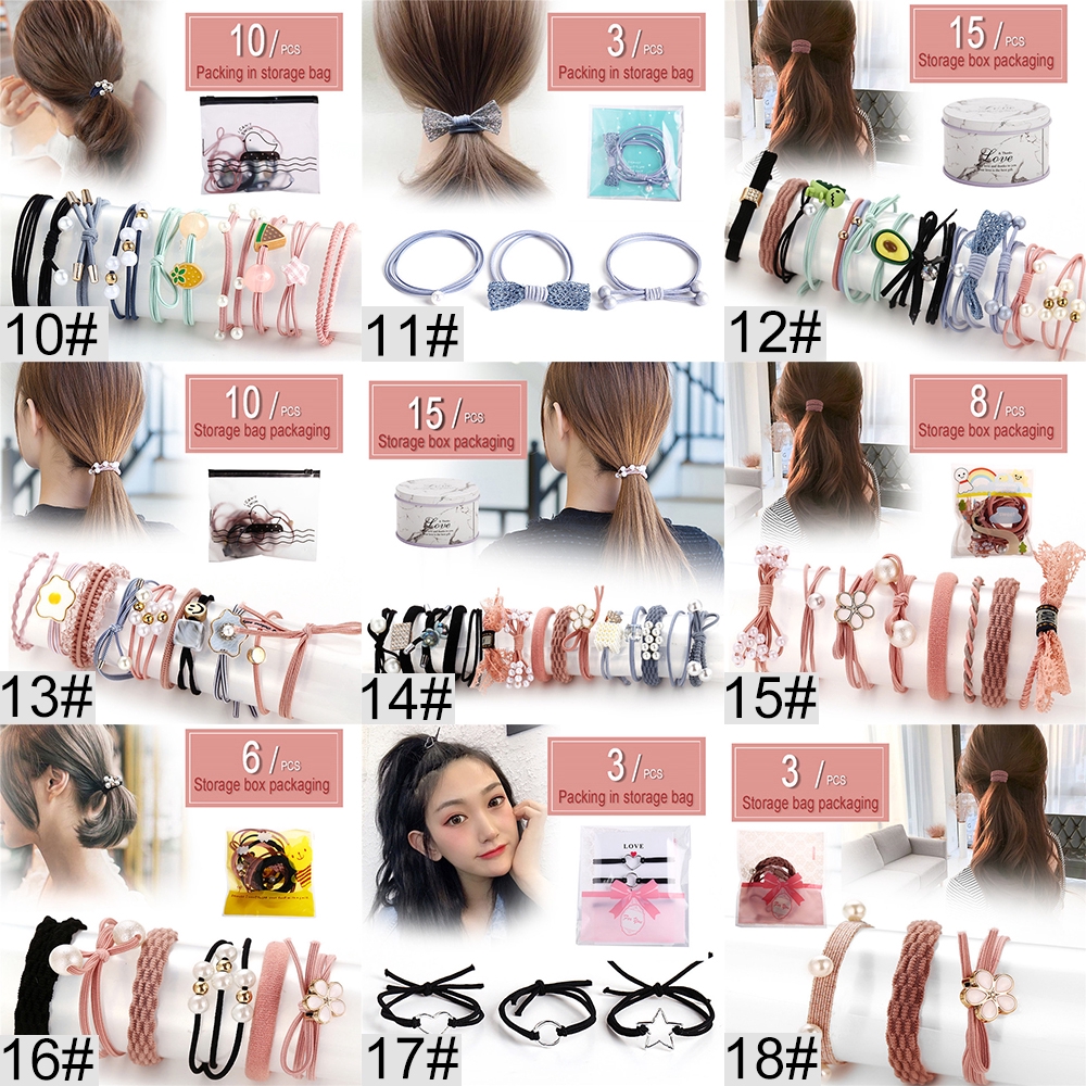 Set Dây Buộc Tóc Hishop Phong Cách Vintage Thời Trang Cho Nữ