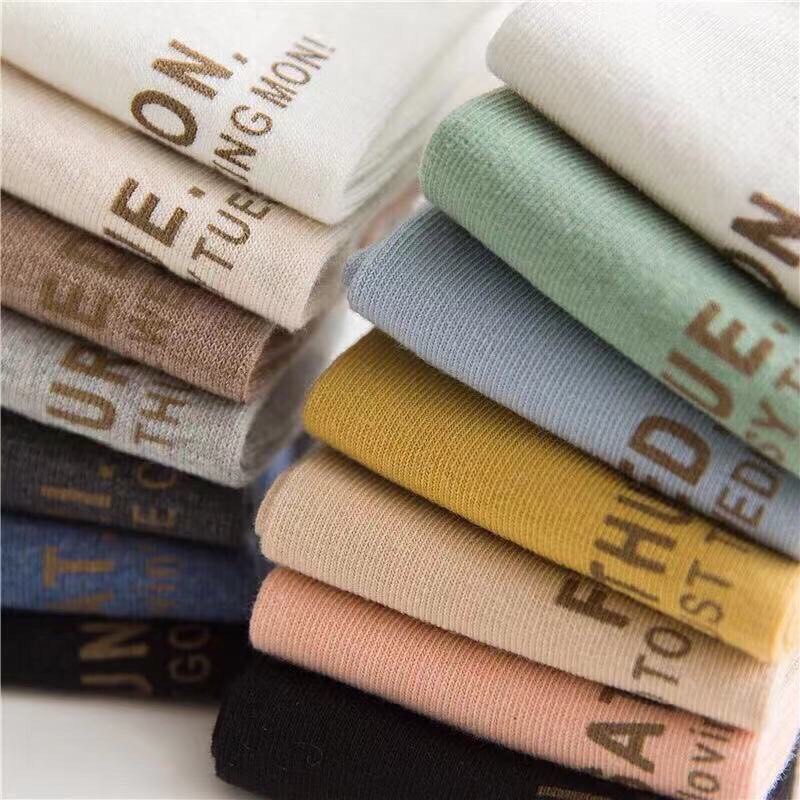 Túi 7 đôi Tất nam nữ cổ ngắn khử mùi hôi 1 tuần kháng khuẩn nhiều màu đẹp TATNU10