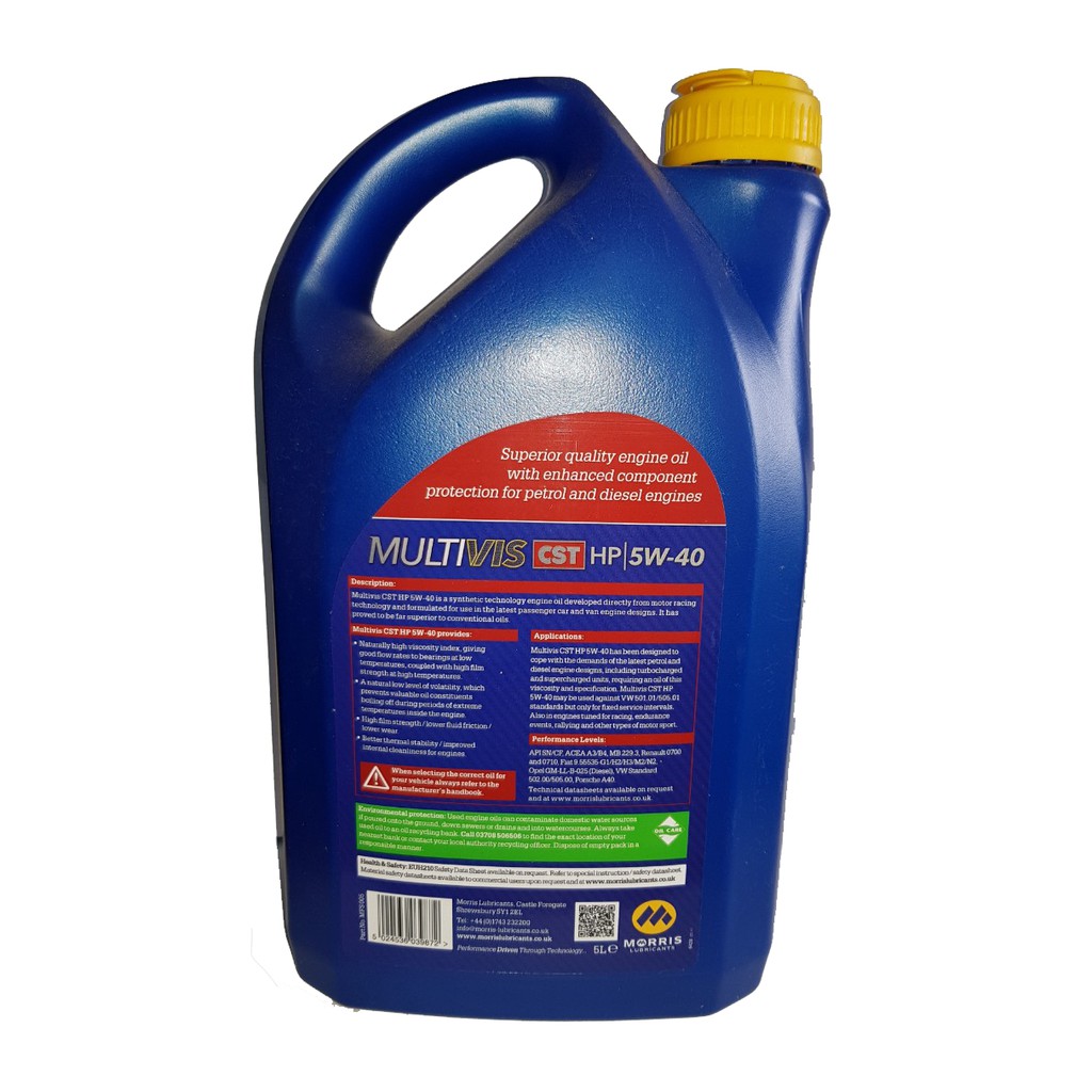 Dầu nhớt ô tô cao cấp: Multivis CST HP 5W-40