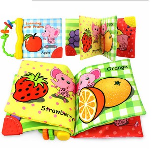 Đồ chơi sách vải gặm nướu nhiều chủ đề cho bé FRESHIP 99k