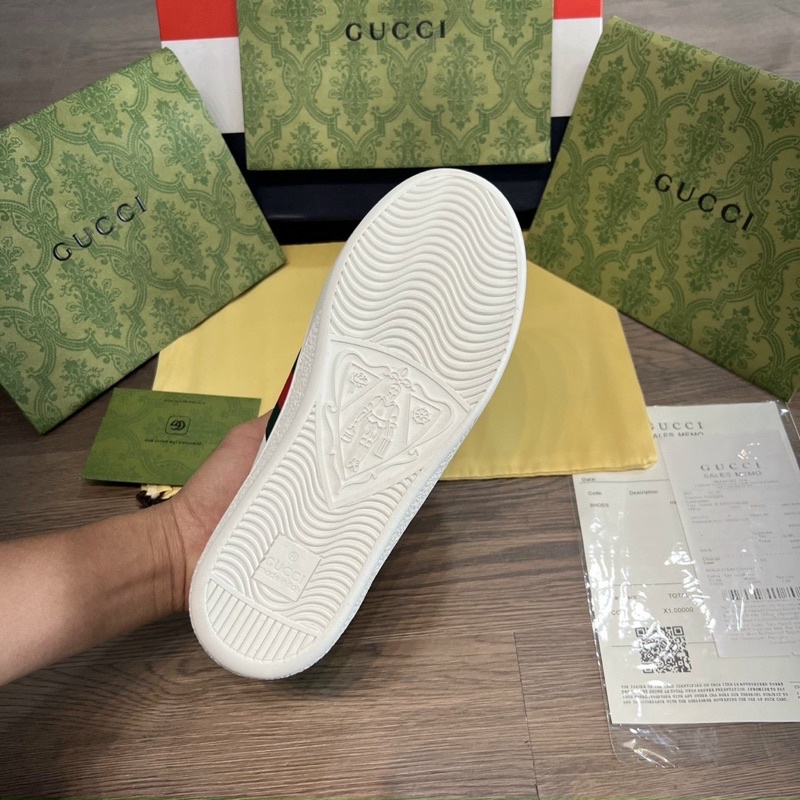 Giầy thể thao sneaker G.C rắn thêu - Giầy vạch dù than Vip