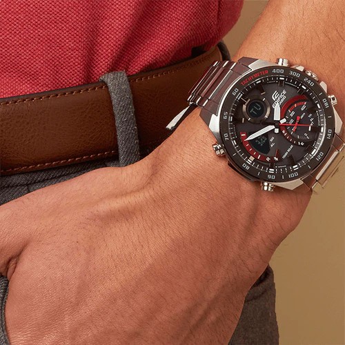 Đồng hồ nam Casio Edifice ECB-900DB-1ADR CHÍNH HÃNG - Bluetooth | Năng lượng mặt trời | ECB-900DB-1A