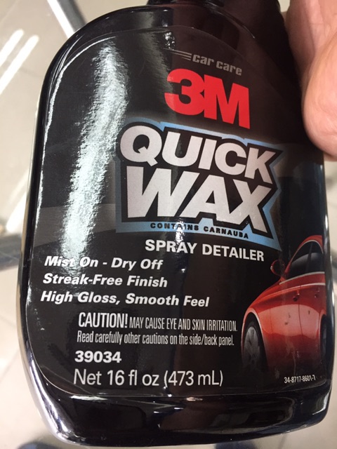 Xịt làm bóng sơn oto, xe máy 3M 39034 Quick Wax 473ml (3M Mỹ)