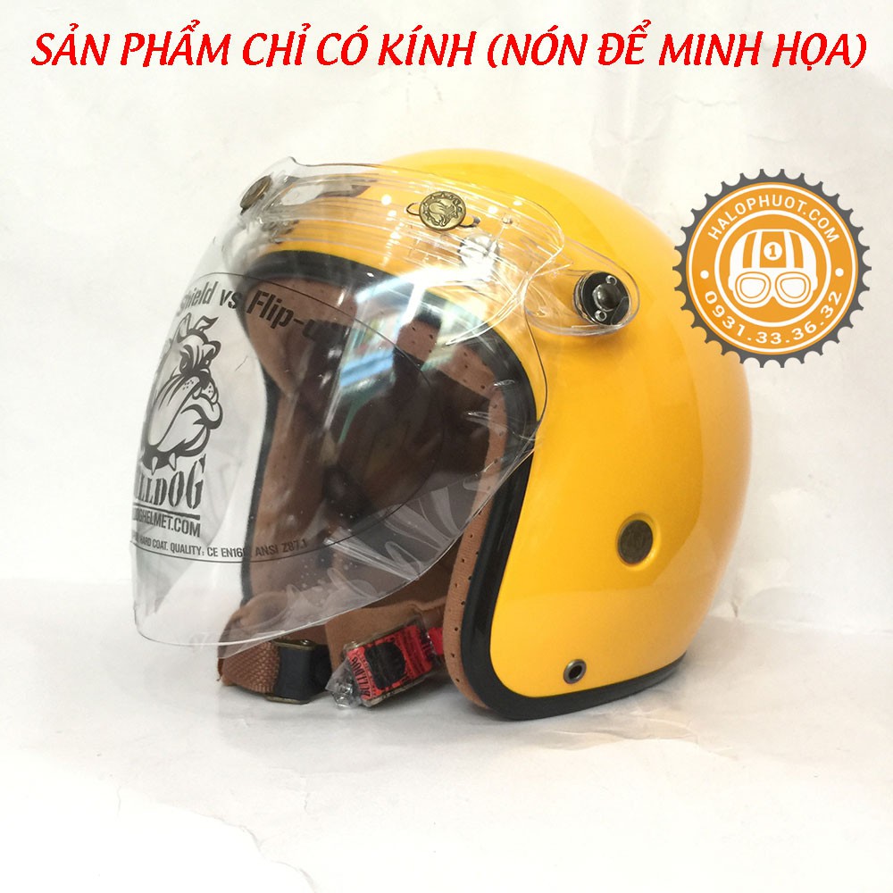 Kính Eagle Bulldog gắn nón 3/4 (đủ màu)