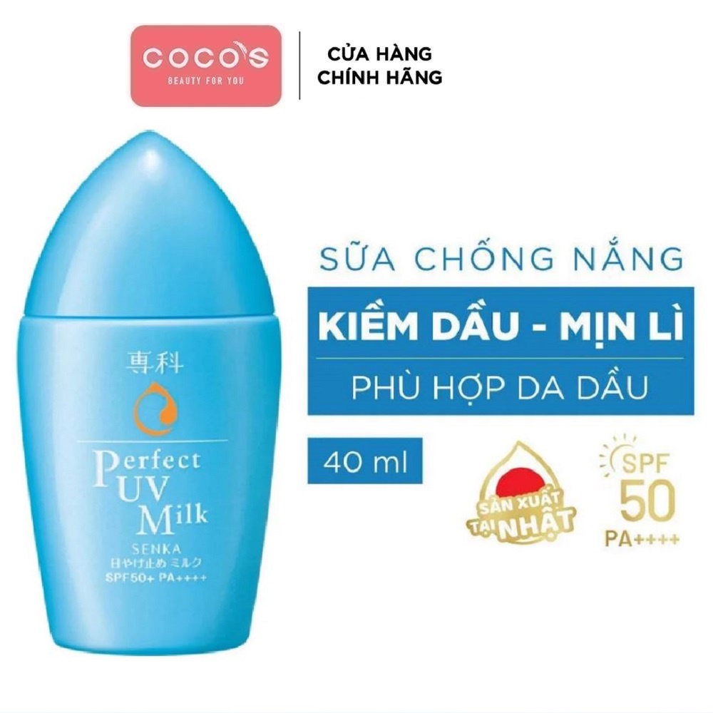 Kem Chống Nắng Senka Perfect UV Dạng Sữa 40ML & Gel 80ML & Essence 50G