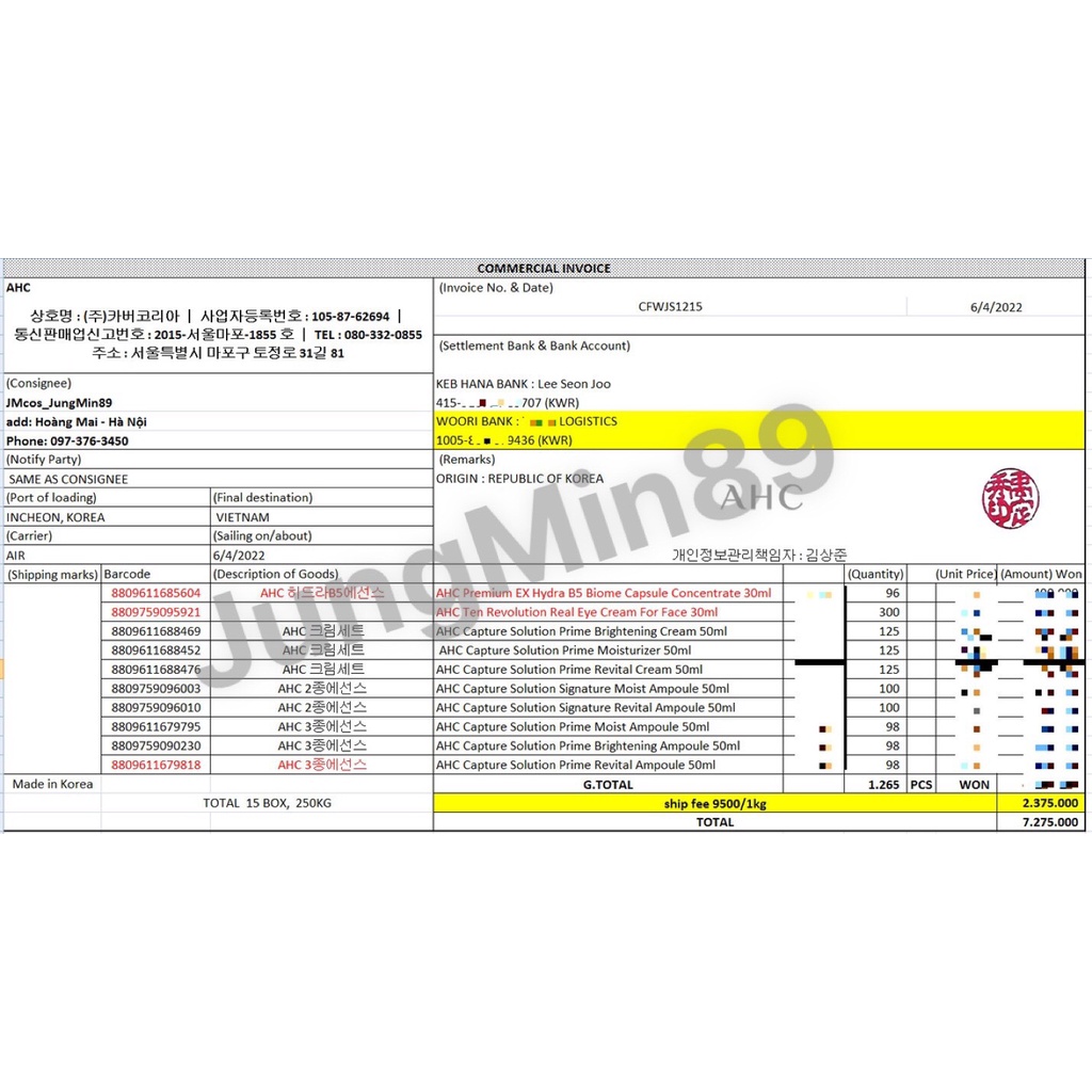 Tinh Chất Dưỡng Da AHC Capture Solution Signature Ampoule 50ml