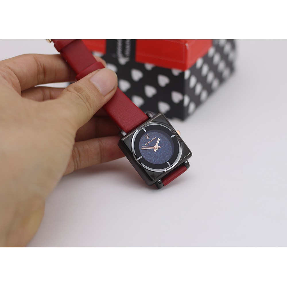 Đồng hồ nữ OSTRICH Hàn Quốc - Mặt khắc Kim cương + Tặng hộp & Pin | BigBuy360 - bigbuy360.vn