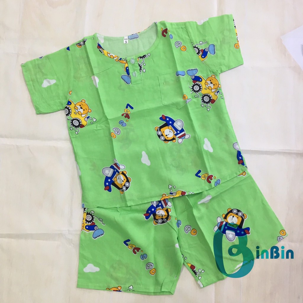 Bộ lanh cho bé trai đồ tole lanh trẻ em loại 1 size 6-17kg