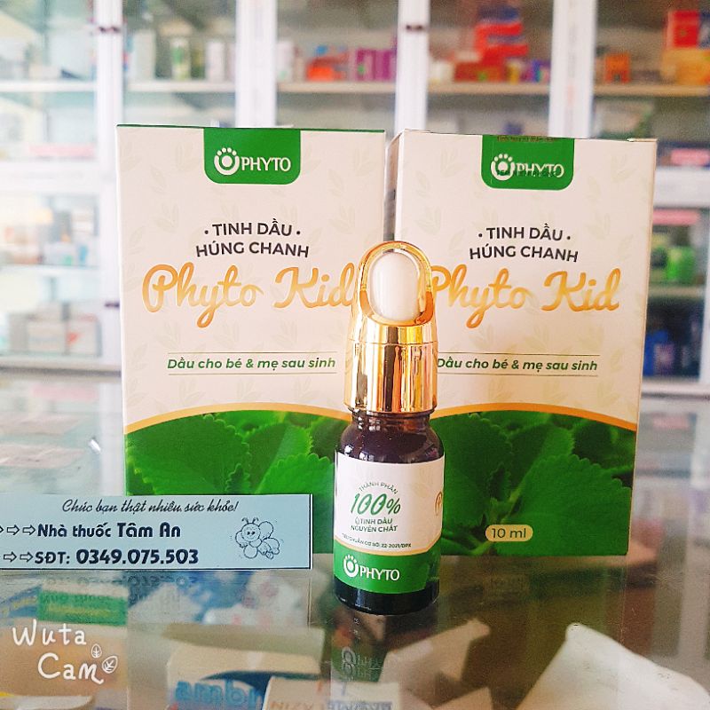 Tinh Dầu Húng Chanh Phyto Nguyên Chất 100%- Tăng Đề Kháng Cho Bé