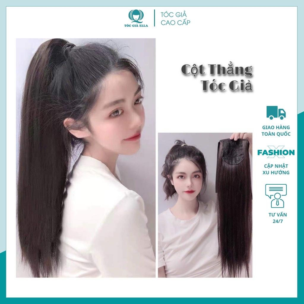 Tóc giả nữ cột 🥰FREESHIP🥰 Tóc giả cột thẳng siu dày