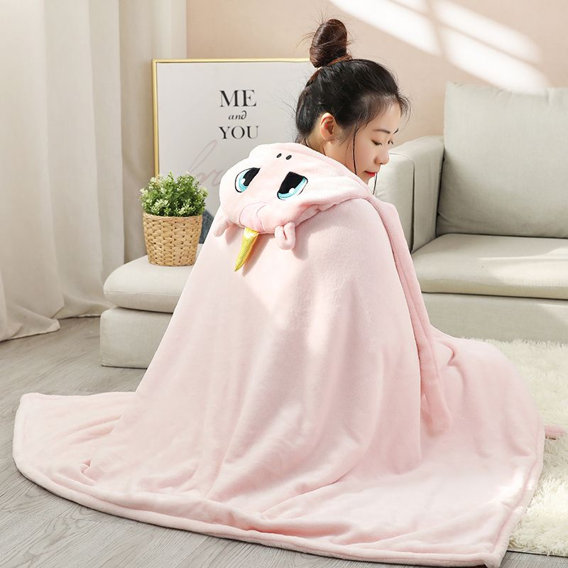 Áo choàng văn phòng mùa đông hình thú cưng siêu dễ thương