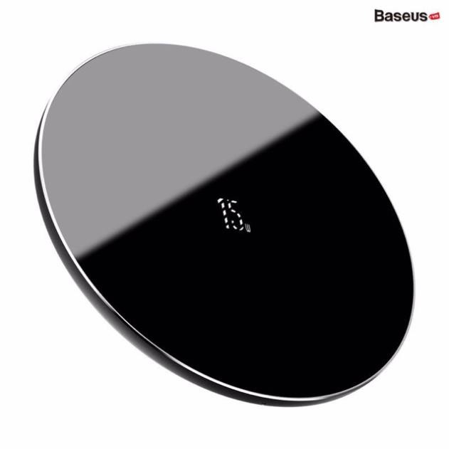 Đế sạc nhanh không dây 15W Baseus Simple Wireless Charger cho iPhone/Samsung/Xiaomi/ Huawei