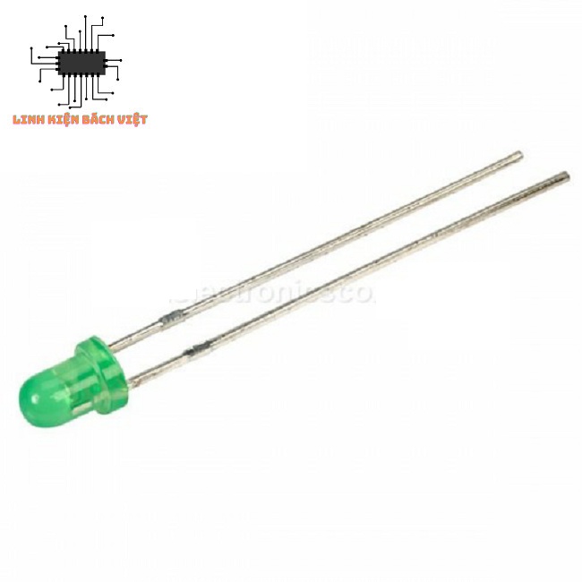 LED xanh lá cây đục 3mm túi 10c