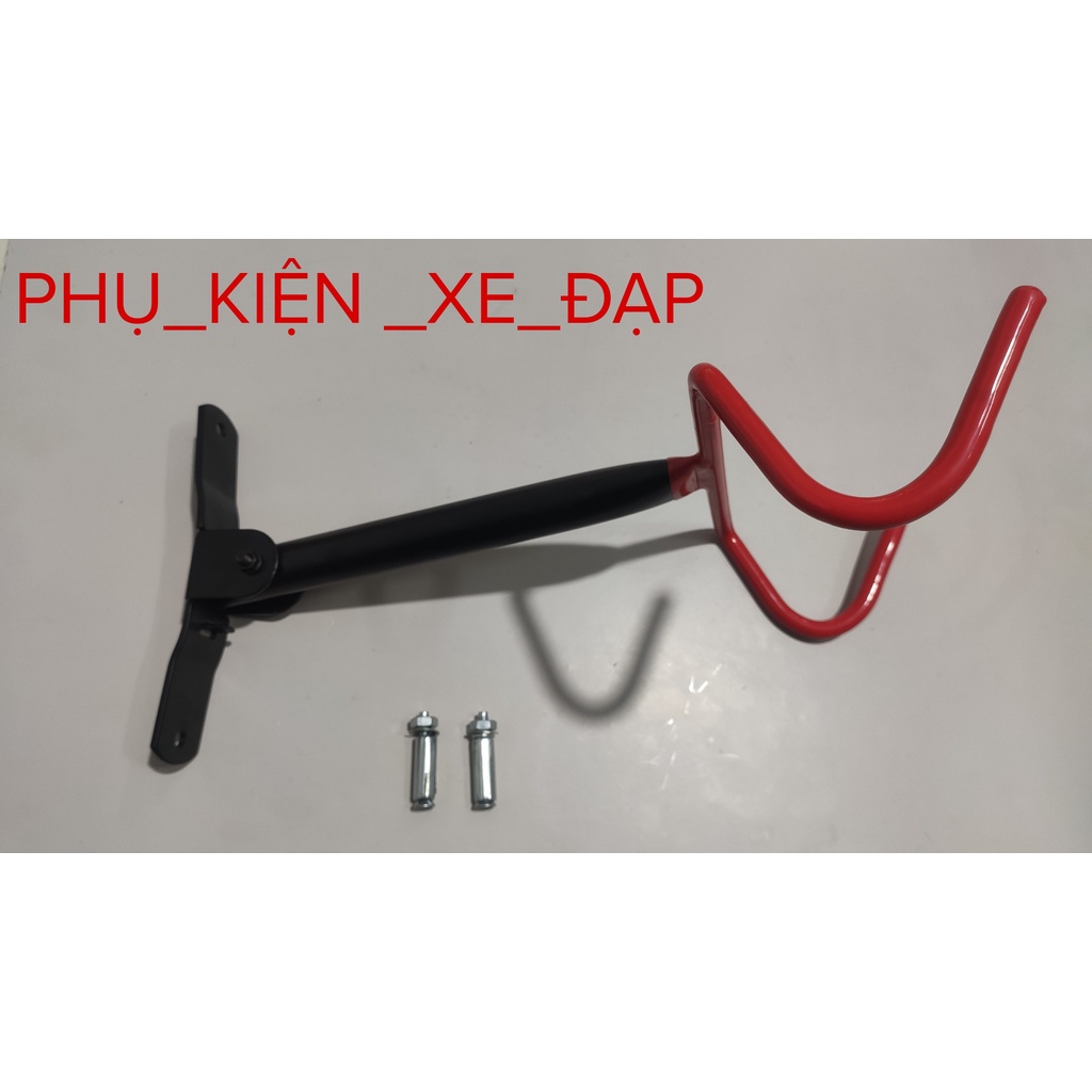 Giá, móc treo xe đạp lên tường 2 móc