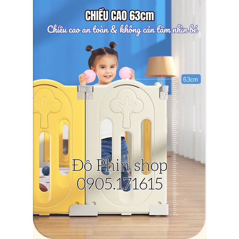 [Tặng thảm, bóng] Quây cũi gấp gọn hình khủng long, nhựa nguyên sinh HDPE an toàn cho bé, nội thất đẹp cho ngôi nhà bạn