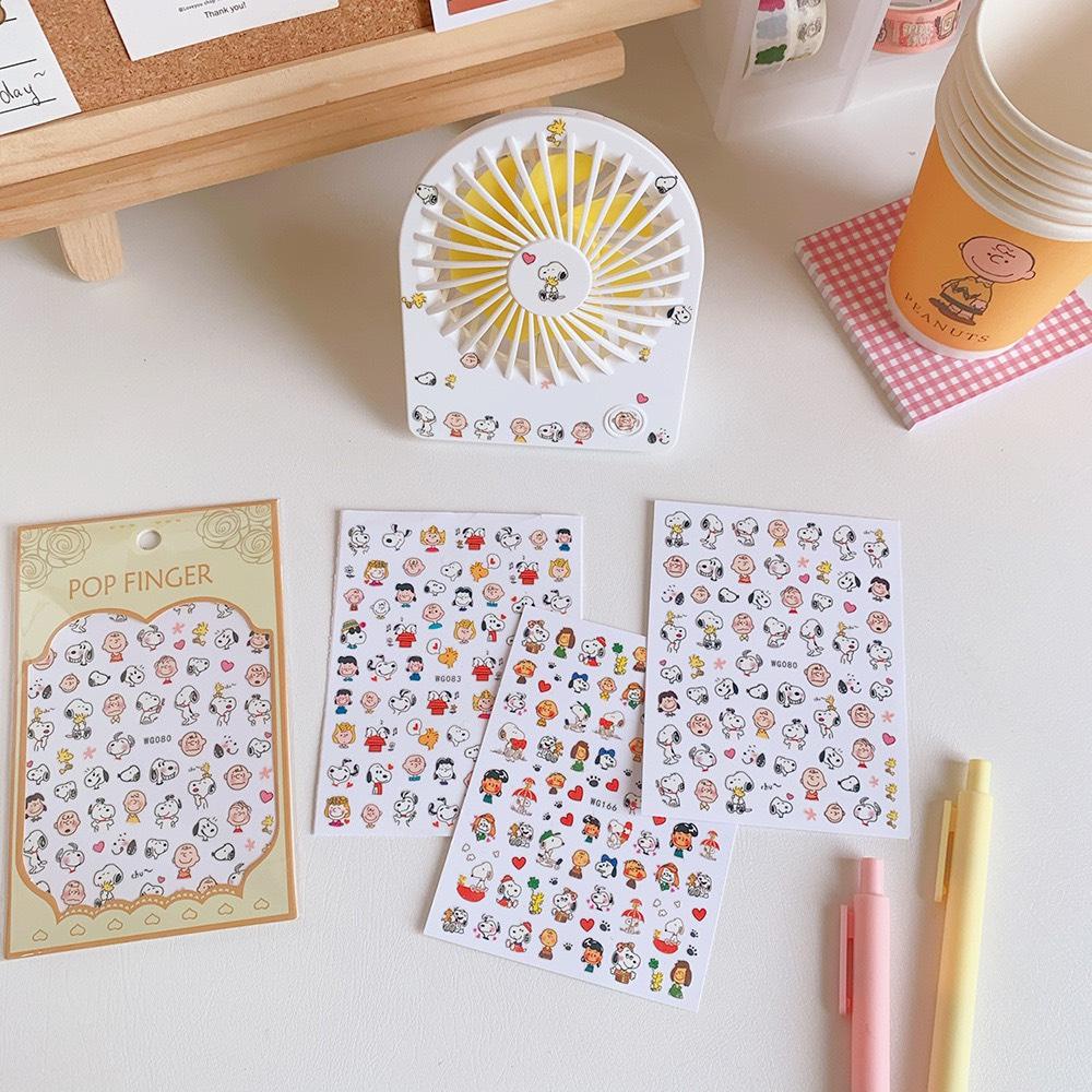 Sticker Hình Dán Pop Finger Dùng Để Decor Móng Tay, Scrapbook, Đồ Dùng Học Tập Siêu Đáng Yêu