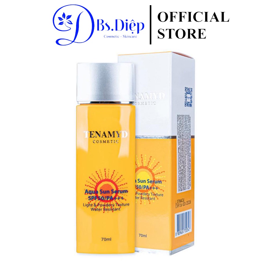 Tinh Chất Chống Nắng Tenamyd Dạng Nước SPF50/PA+++ 70ml Aqua Sun Serum SPF50/PA+++
