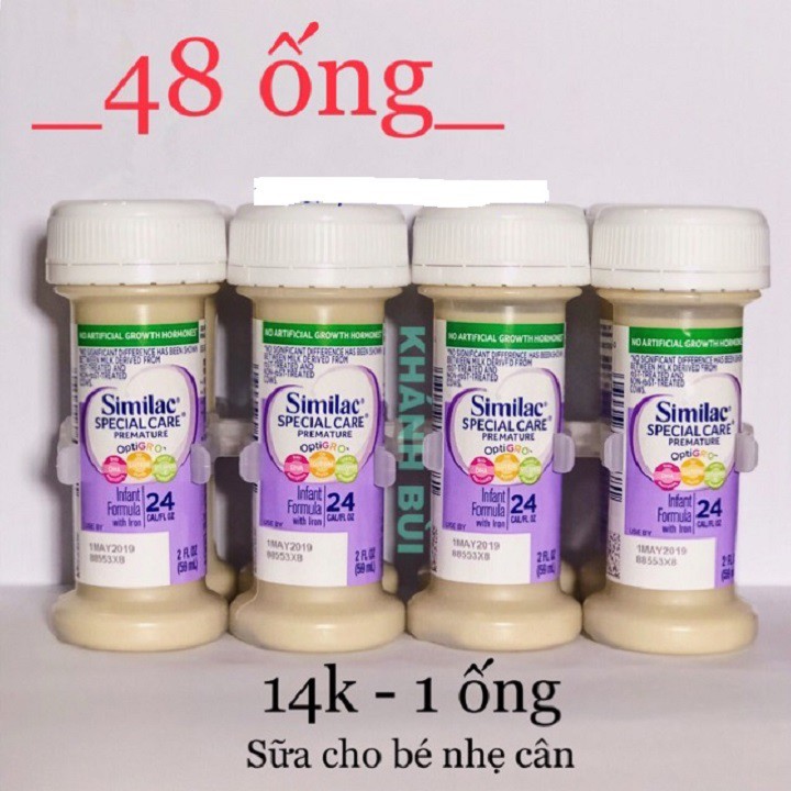 [chính hãng] Sữa Similac Neosure Nước 24 kcal ( 48 Hộp/ Thùng) 59ml (24kcal) date mới nhất