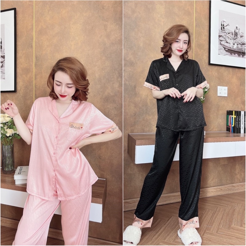 (GẤM CAO CẤP)Đồ bộ lụa gấm bigsize 45-100kg