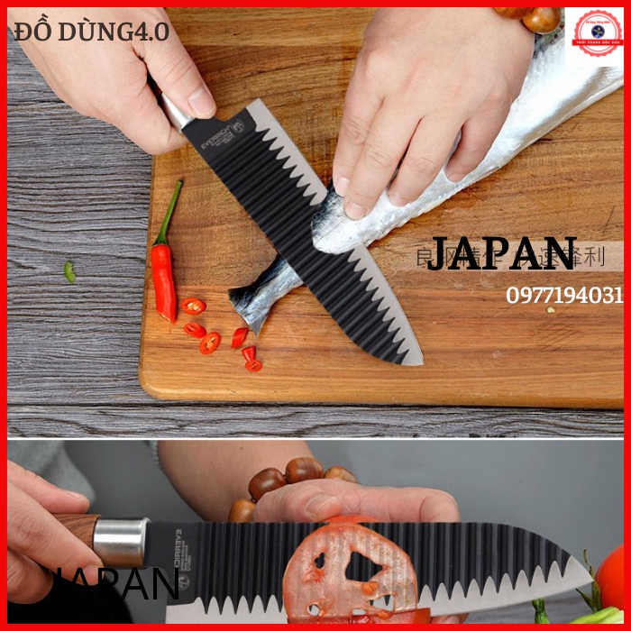 Bộ dao nhà bếp cao cấp 6 món  ASAKH nội địa JAPAN bằng hợp kim không gỉ