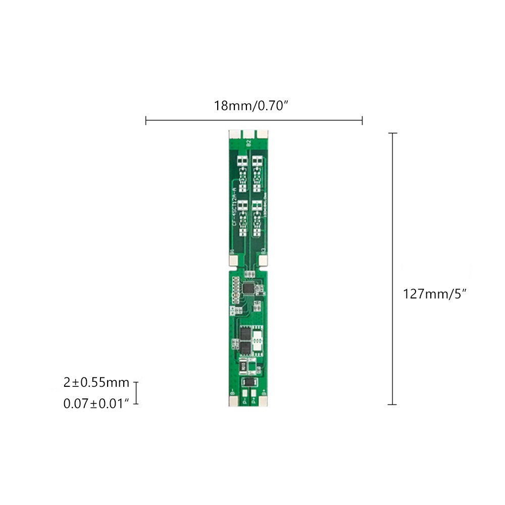 Bảng mạch bảo vệ pin lithium PCBFUN không có cân bằng 4S 6A 16.8V