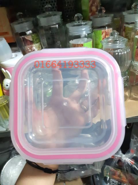 FREESHIP50K Hộp đựng cơm thủy tinh vuông ( có ảnh thật ) | BigBuy360 - bigbuy360.vn