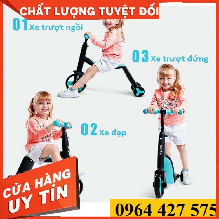 Xe Scooter Trẻ Em Nadle 3in1 (3 màu)