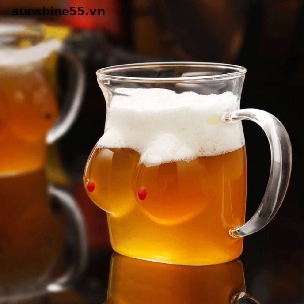 Ly Thủy Tinh Uống Bia Hình Cơ Thể Phụ Nữ Gợi Cảm Sáng Tạo