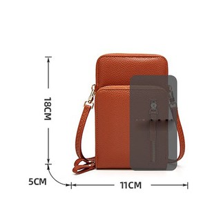 Túi Ví Đeo Chéo Da Sần Chất Bền Xịn E566