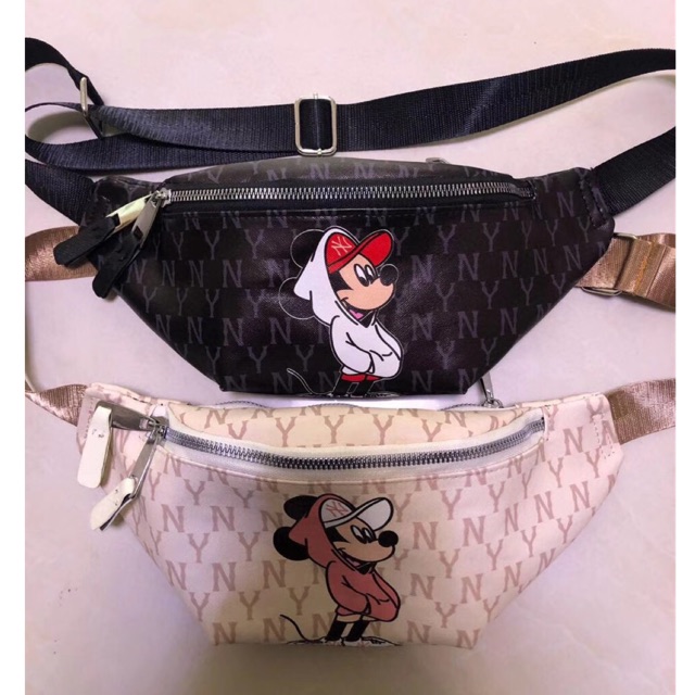 Túi bao tử NY chuột mickey đeo hông/ đeo bụng/ đeo chéo size 20