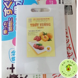 Thớt Nhựa Vuông 3 SIZE Việt Nhật ( 5812 ) sạch khuẩn hết mùi rẻ bền đẹp không độc hại ( CHẶT ĐƯỢC )