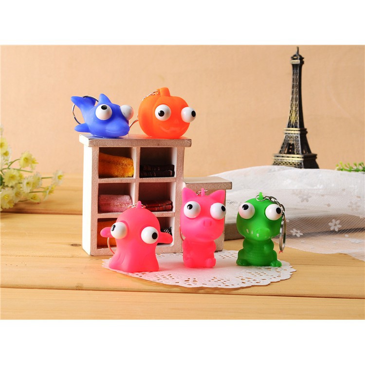 Móc Khóa Thú Mắt Lồi Hoạt Hình Cute mã SAJ81 Uboot4