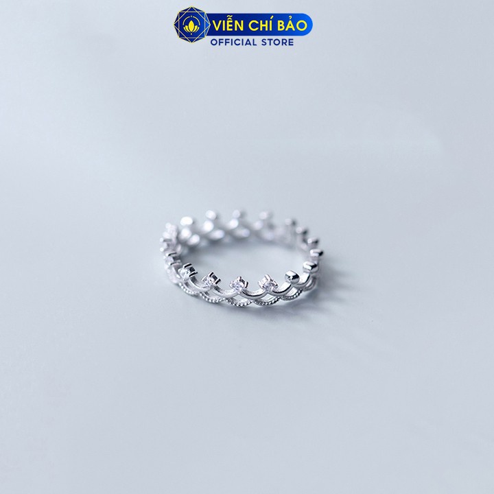 Nhẫn bạc nữ Vương miện nữ hoàng chất liệu bạc 925 thời trang phụ kiện trang sức nữ Viễn Chí Bảo N400768