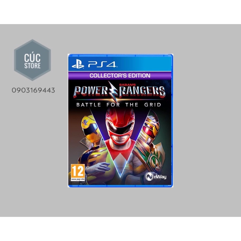 Đĩa chơi game PS4: Power Rangers: Battle for the Grid