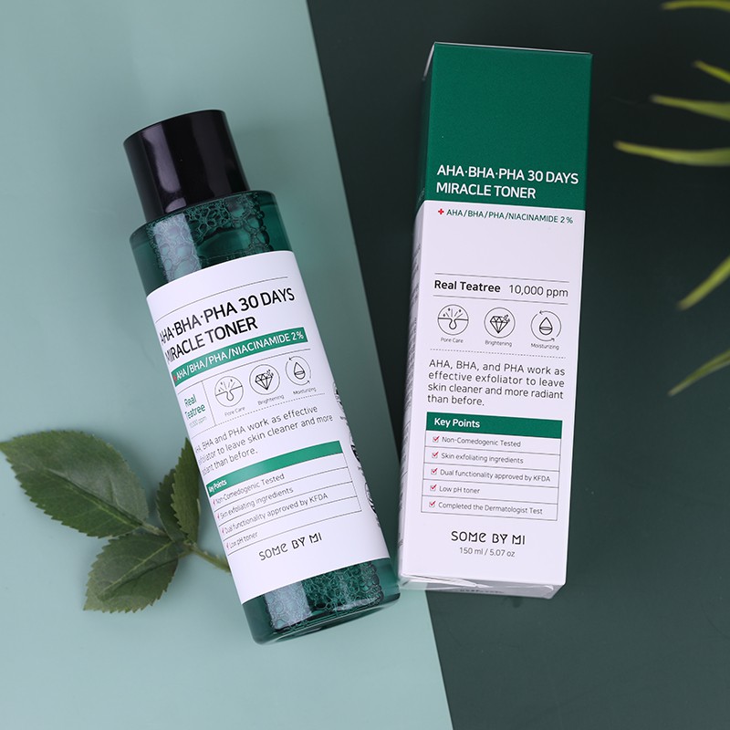 SOME BY MI AHA-BHA-PHA 30DAYS MIRACLE TONER 150ml 🌸 Nước Hoa Hồng Giảm Mụn