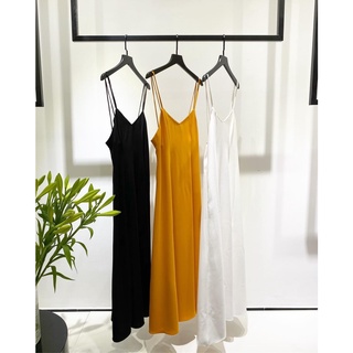 Váy hai dây dáng dài maxi chất lụa cao cấp