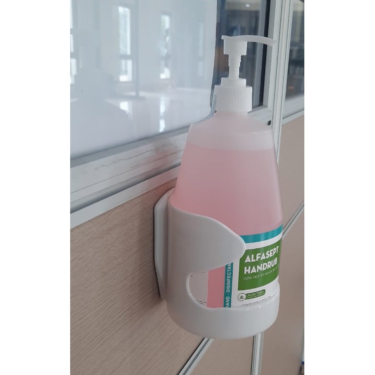 Giá treo tường chai nước rửa tay, giá đựng chai nước rửa tay gắn tường ALFASEPT - Nhựa Plastic | BigBuy360 - bigbuy360.vn