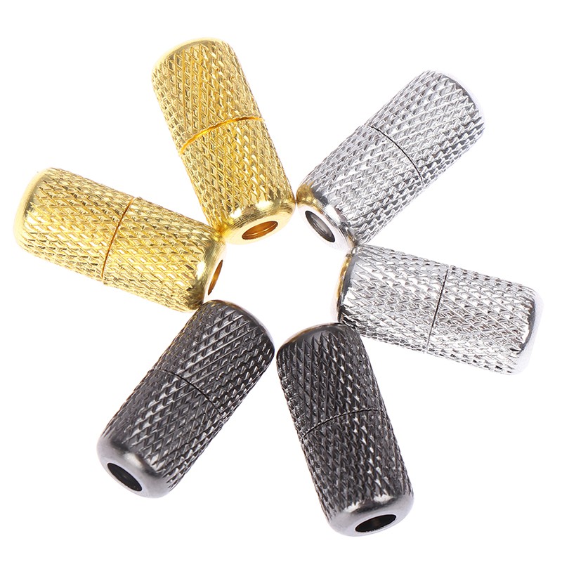 Bộ 2 phụ kiện nút khóa buộc dây giày đen/ vàng/ bạc cao cấp