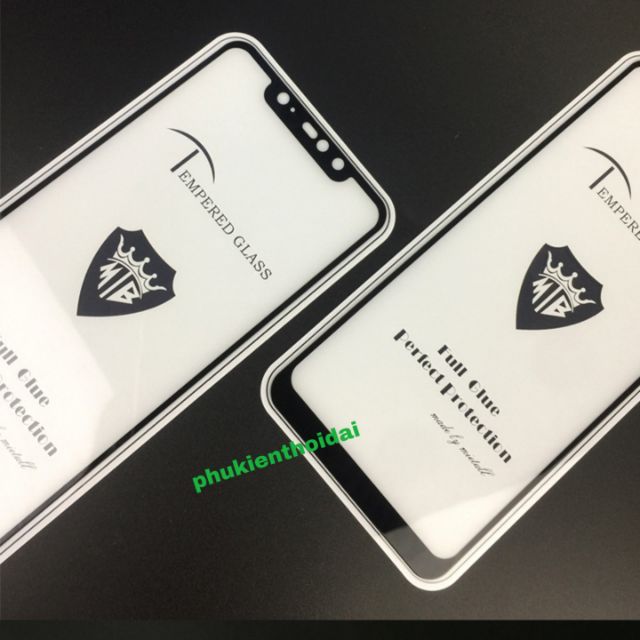 Cường lực 5D Redmi Note 6 Pro FREESHIP Từ 50k viền mỏng full màn hình ( tặng giấy lấy bụi keo mép )