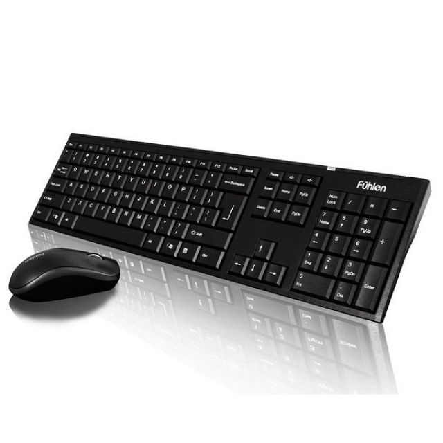 (⭐) Combo Bộ bàn phím chuột không dây Fuhlen A120G - BH 24t