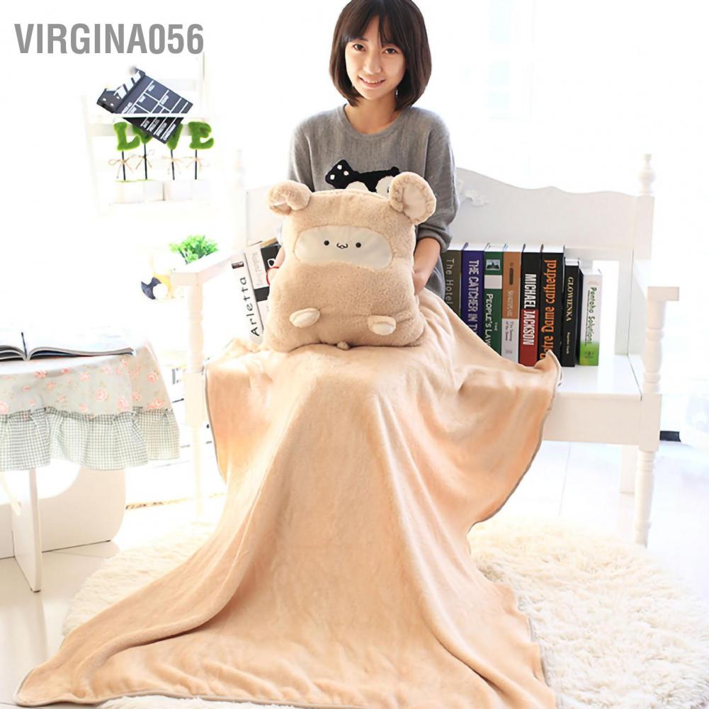 Virgina056 Đệm sang trọng Gối Điều hòa nhiệt độ Chăn Hình chuột dễ thương thức đa chức năng Ném
