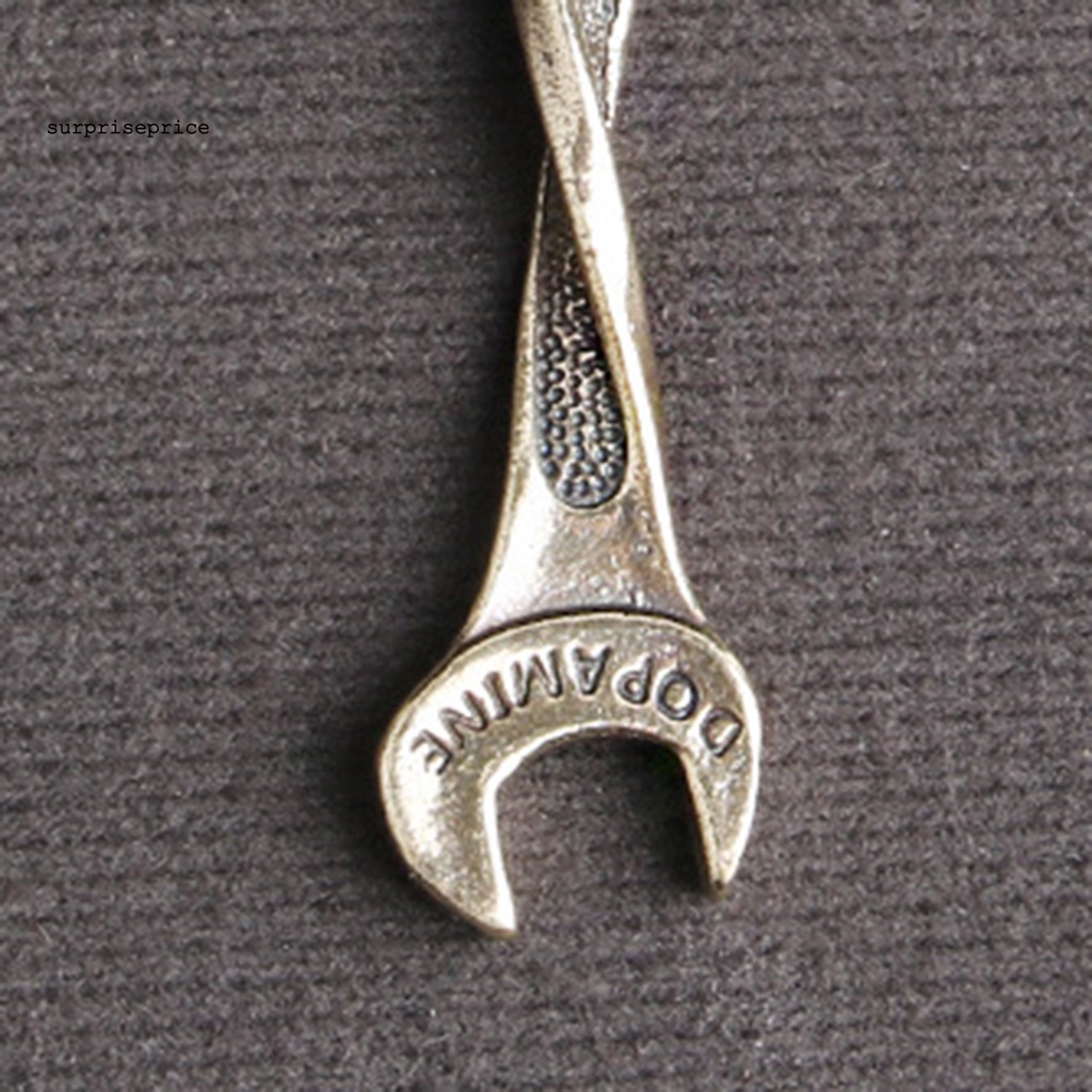 Móc Khóa Hình Cờ Lê Bằng Đồng Thau Mang Đi Tiện Dụng Phong Cách Retro Cho Nam