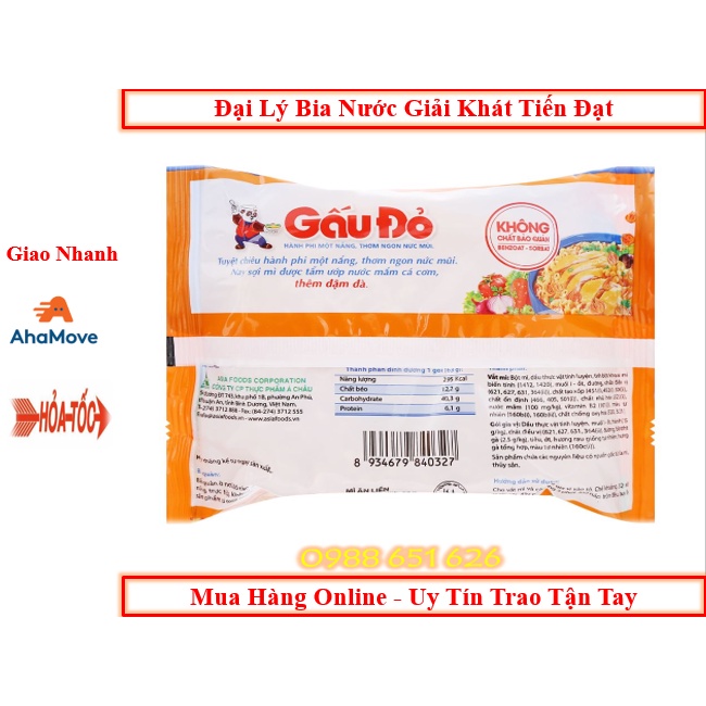 Thùng Mì Gấu đỏ gà sợi phở 30 gói x 64g