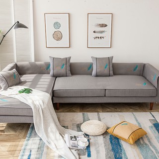 Miếng Lót Ghế Sofa Thêu Lông Vũ